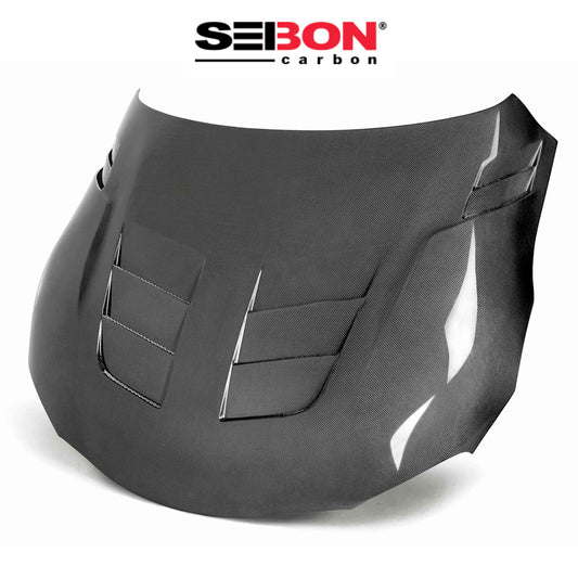 2020-2026年式 トヨタ GR スープラ用 セイボンカーボン カーボンファイバー TSIIスタイル ダブルサイドボンネット Seibon Carbon TSII-Style Double Sided Carbon Fiber Hood For 2020-2026 Toyota GR Supra (送料無料)