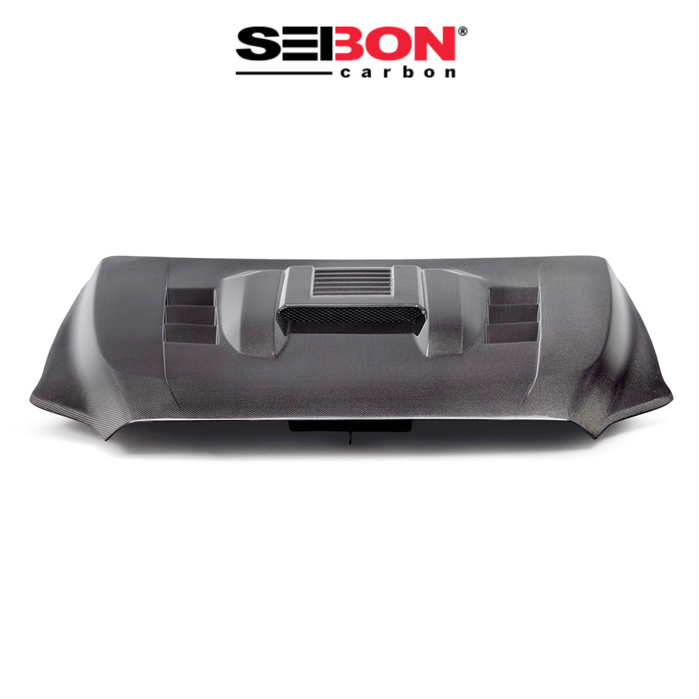 2024-2025年式 トヨタ タコマ用 セイボンカーボン カーボンファイバー TSスタイル ボンネット Seibon Carbon TS-Style Carbon Fiber Hood For 2024-2025 Toyota Tacoma / 2025 Toyota 4Runner (送料無料)