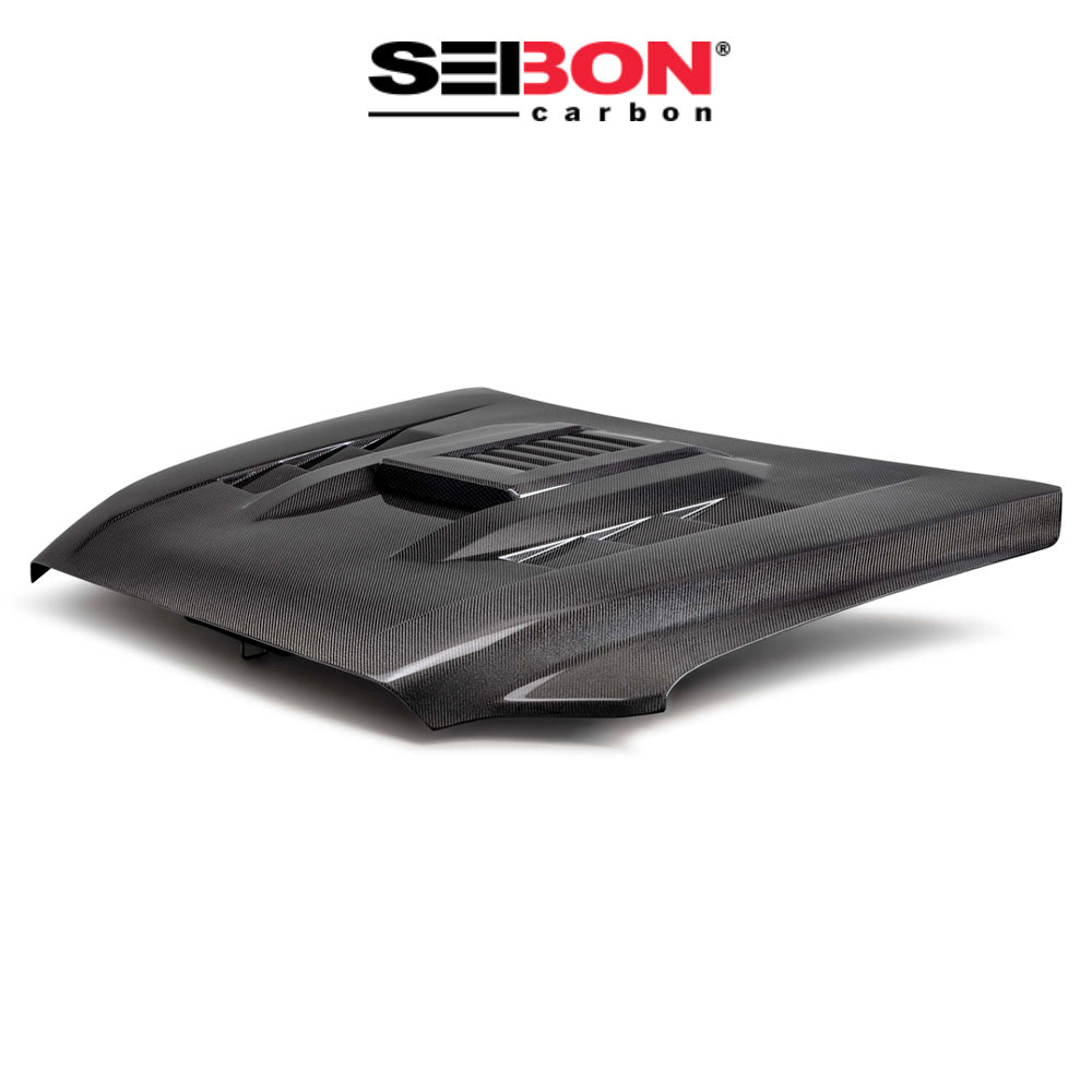 2024-2025年式 トヨタ タコマ用 セイボンカーボン カーボンファイバー TSスタイル ボンネット Seibon Carbon TS-Style Carbon Fiber Hood For 2024-2025 Toyota Tacoma / 2025 Toyota 4Runner (送料無料)