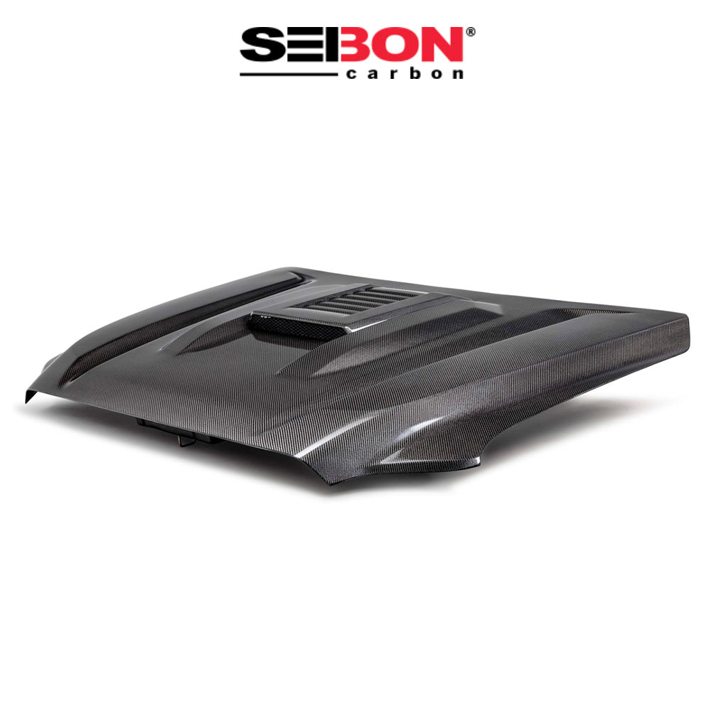 2024-2025年式 トヨタ タコマ用 セイボンカーボン カーボンファイバー TRスタイル ボンネット Seibon Carbon TR-Style Carbon Fiber Hood For 2024-2025 Toyota Tacoma / 2025 Toyota 4Runner (送料無料)