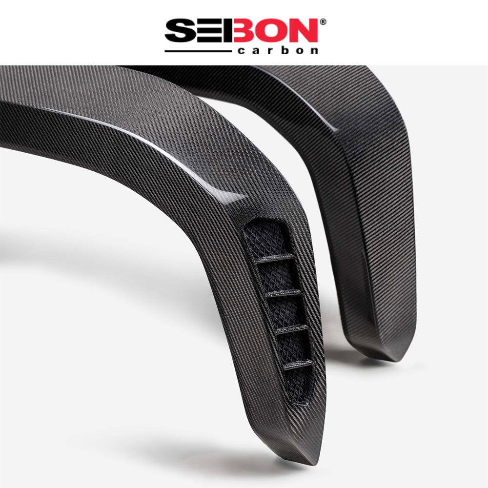 2024-2025年式 トヨタ タコマ用 セイボンカーボン カーボンファイバー リアフェンダーフレアセット Seibon Carbon Carbon Fiber Rear Fender Flares For 2024-2025 Toyota Tacoma (送料無料)