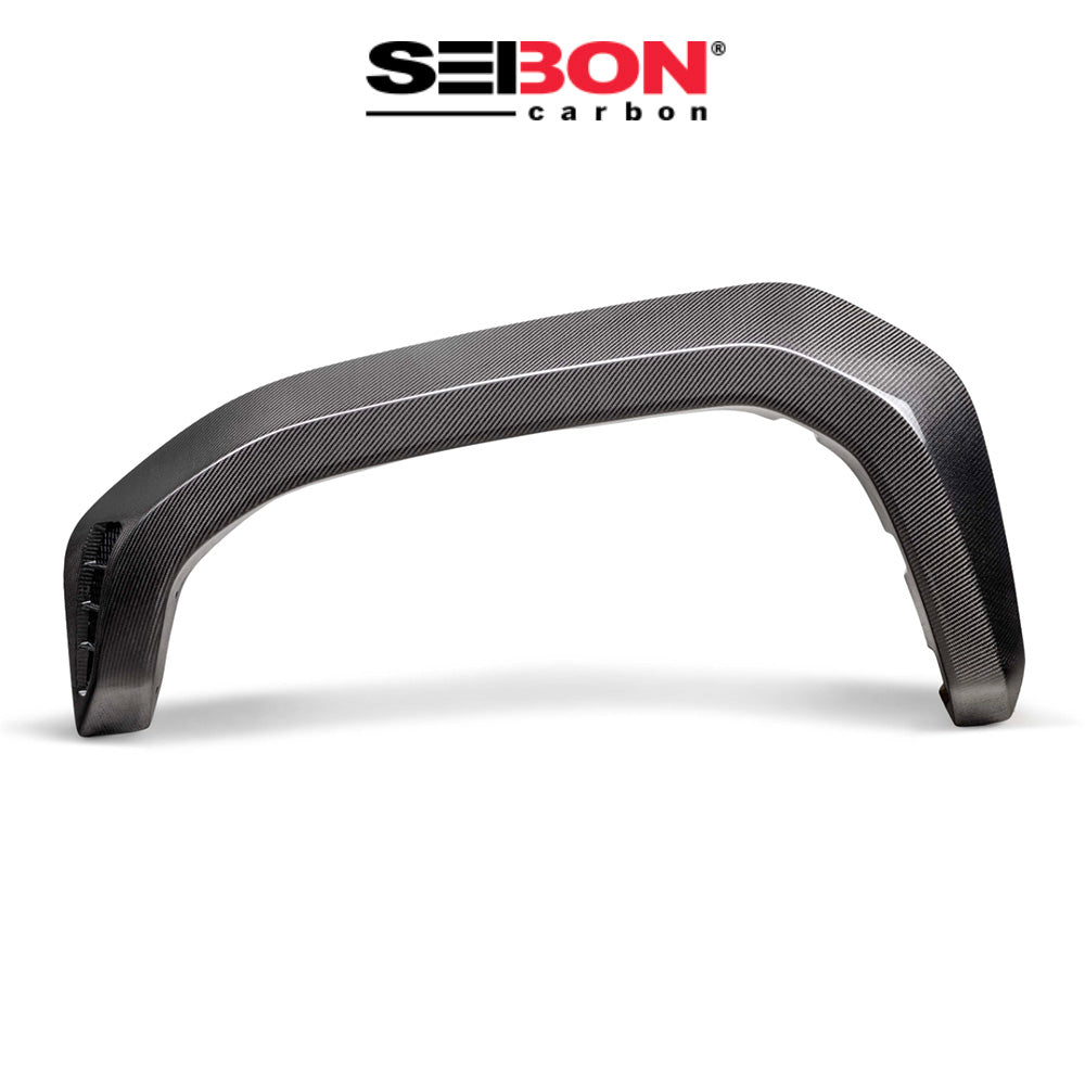 2024-2025年式 トヨタ タコマ用 セイボンカーボン カーボンファイバー フロントフェンダーフレアセット Seibon Carbon Carbon Fiber Front Fender Flares For 2024-2025 Toyota Tacoma (送料無料)