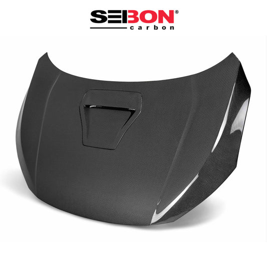 2017-2021年式 ホンダ シビック タイプＲ用 セイボンカーボン 純正スタイル カーボンファイバー製ボンネット　Seibon Carbon OE-Style Carbon Fiber Hood For 2017-2021 Honda Civic Type R (消費税、送料込み)