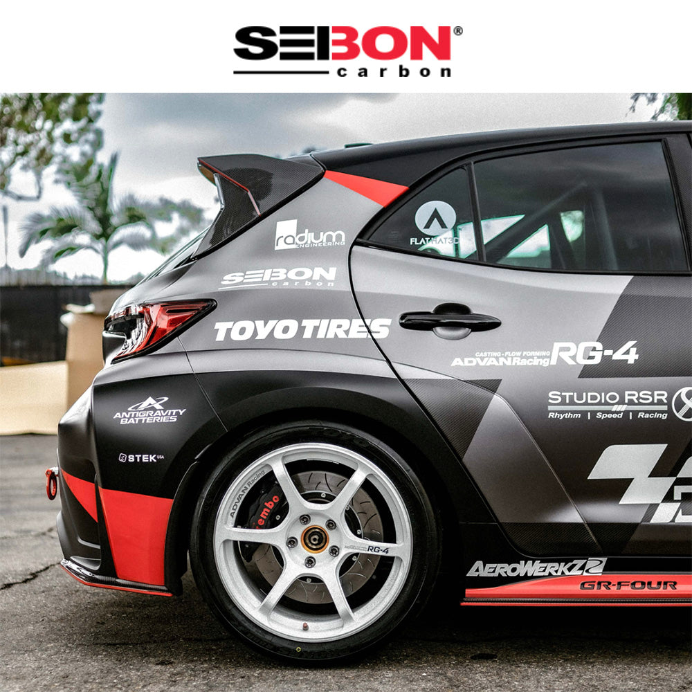 2023-2025年式トヨタ ＧＲカローラ用 セイボンカーボン カーボンファイバー製リアリップ　Seibon Carbon MB-Style Carbon Fiber Rear Lip For 2023-2025 Toyota GR Corolla (消費税、送料込み)