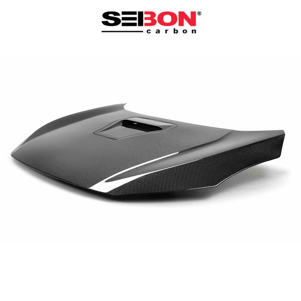 2017-2021年式 ホンダ シビック タイプＲ用 セイボンカーボン 純正スタイル カーボンファイバー製ボンネット　Seibon Carbon OE-Style Carbon Fiber Hood For 2017-2021 Honda Civic Type R (消費税、送料込み)