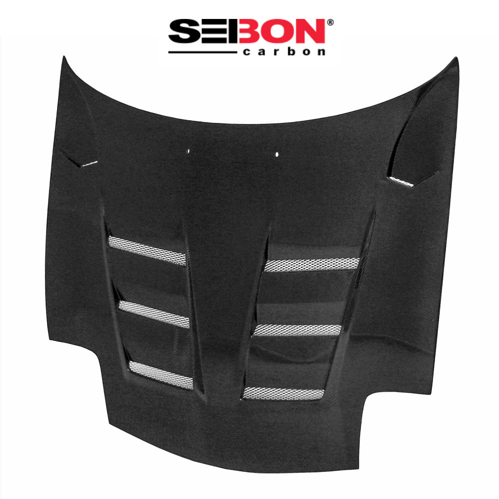 1993-2002年式 マツダ ＲＸ－７用 セイボンカーボン TSスタイル カーボンファイバー製ボンネット　Seibon Carbon TS-Style Carbon Fiber Hood For 1993-2002 Mazda RX-7 (消費税、送料込み)