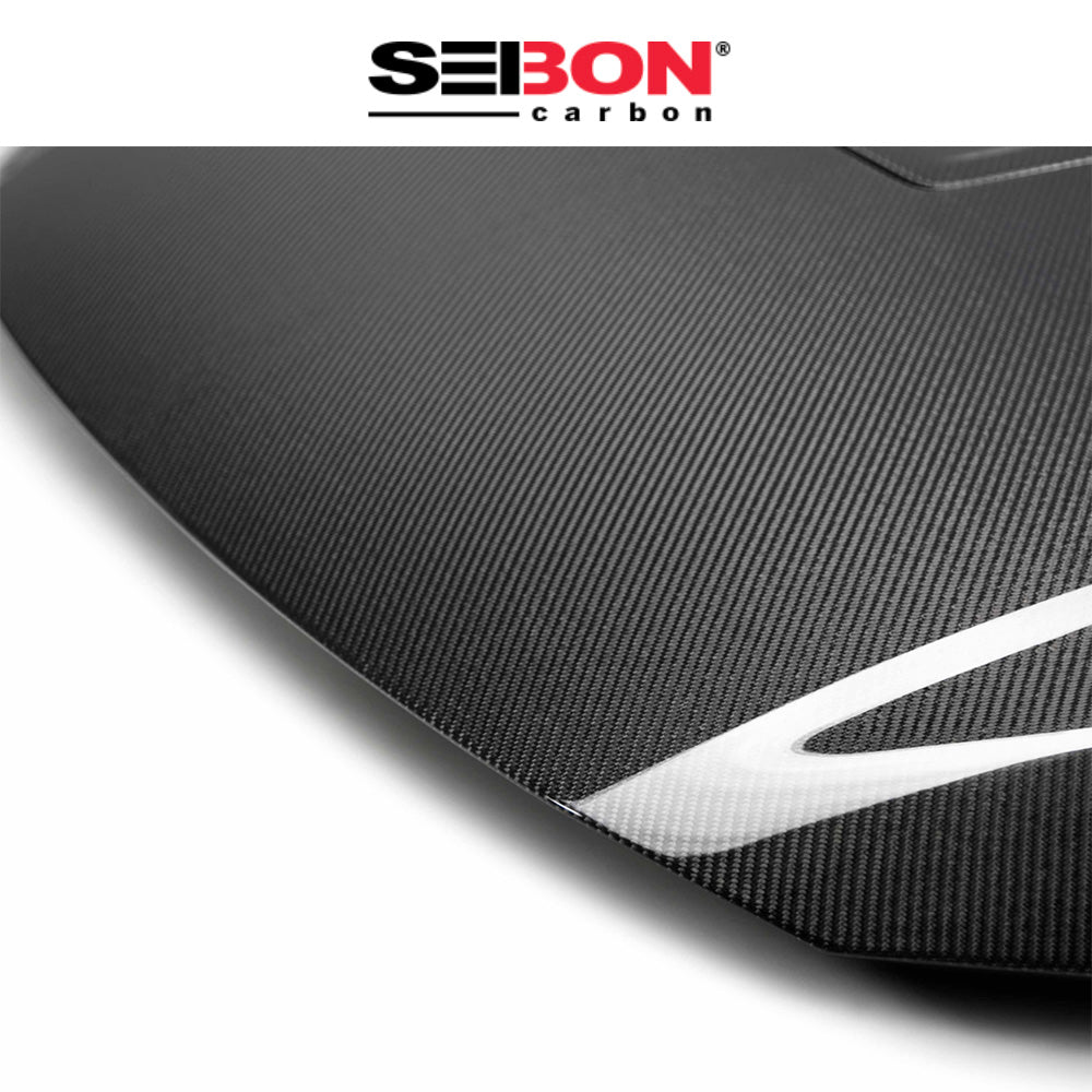 2017-2021年式 ホンダ シビック タイプＲ用 セイボンカーボン 純正スタイル カーボンファイバー製ボンネット　Seibon Carbon OE-Style Carbon Fiber Hood For 2017-2021 Honda Civic Type R (消費税、送料込み)