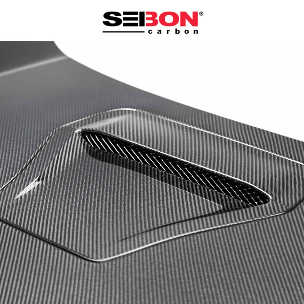 2017-2021年式 ホンダ シビック タイプＲ用 セイボンカーボン 純正スタイル カーボンファイバー製ボンネット　Seibon Carbon OE-Style Carbon Fiber Hood For 2017-2021 Honda Civic Type R (消費税、送料込み)