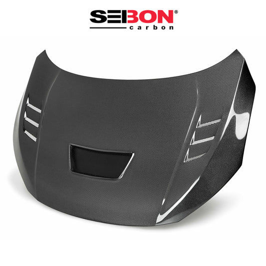 2017-2021年式 ホンダ シビック タイプＲ用 セイボンカーボン CVスタイル カーボンファイバー製ボンネット　Seibon Carbon CV-Style Carbon Fiber Hood For 2017-2021 Honda Civic Type R (消費税、送料込み)