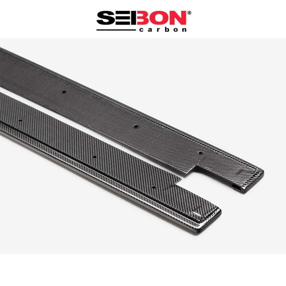 2023-2025年式トヨタ ＧＲカローラ用 セイボンカーボン MBスタイル カーボンファイバー製サイドスカートセット　Seibon Carbon MB-Style Carbon Fiber Side Skirts For 2023-2025 Toyota GR Corolla (消費税、送料込み)
