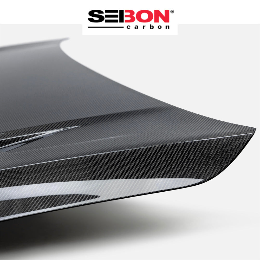 2022-2024年式フォルクスワーゲン ゴルフ GTI 用 セイボンカーボン TMスタイル カーボンファイバー製ボンネット Seibon Carbon TM-Style Carbon Fiber Hood For 2022 VW Golf MK8 (消費税、送料込み)