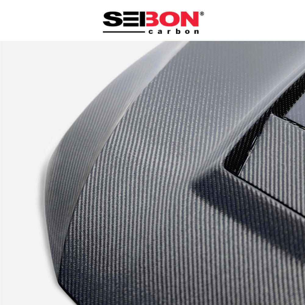 2022-2024年式 フォルクスワーゲン ゴルフR用 セイボンカーボン DVスタイル カーボンファイバー製ボンネット Seibon Carbon DV-Style Carbon Fiber Hood For 2022 VW Golf MK8 (消費税、送料込み)