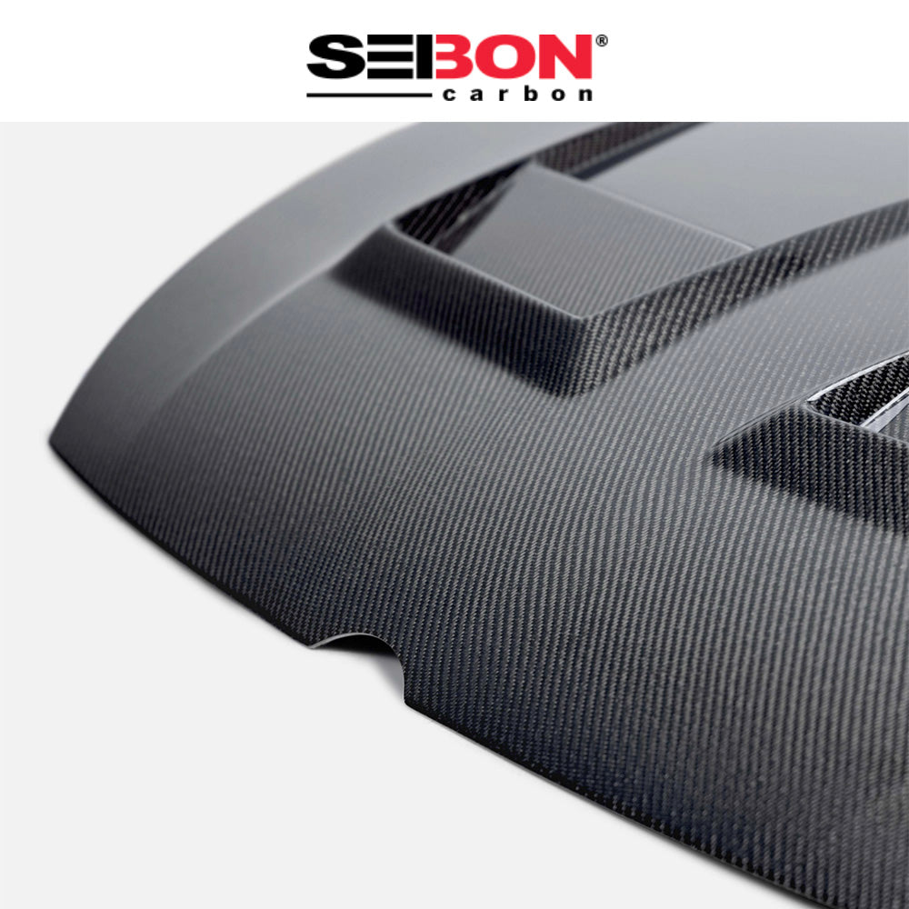 2022-2024年式 フォルクスワーゲン ゴルフR用 セイボンカーボン DVスタイル カーボンファイバー製ボンネット Seibon Carbon DV-Style Carbon Fiber Hood For 2022 VW Golf MK8 (消費税、送料込み)