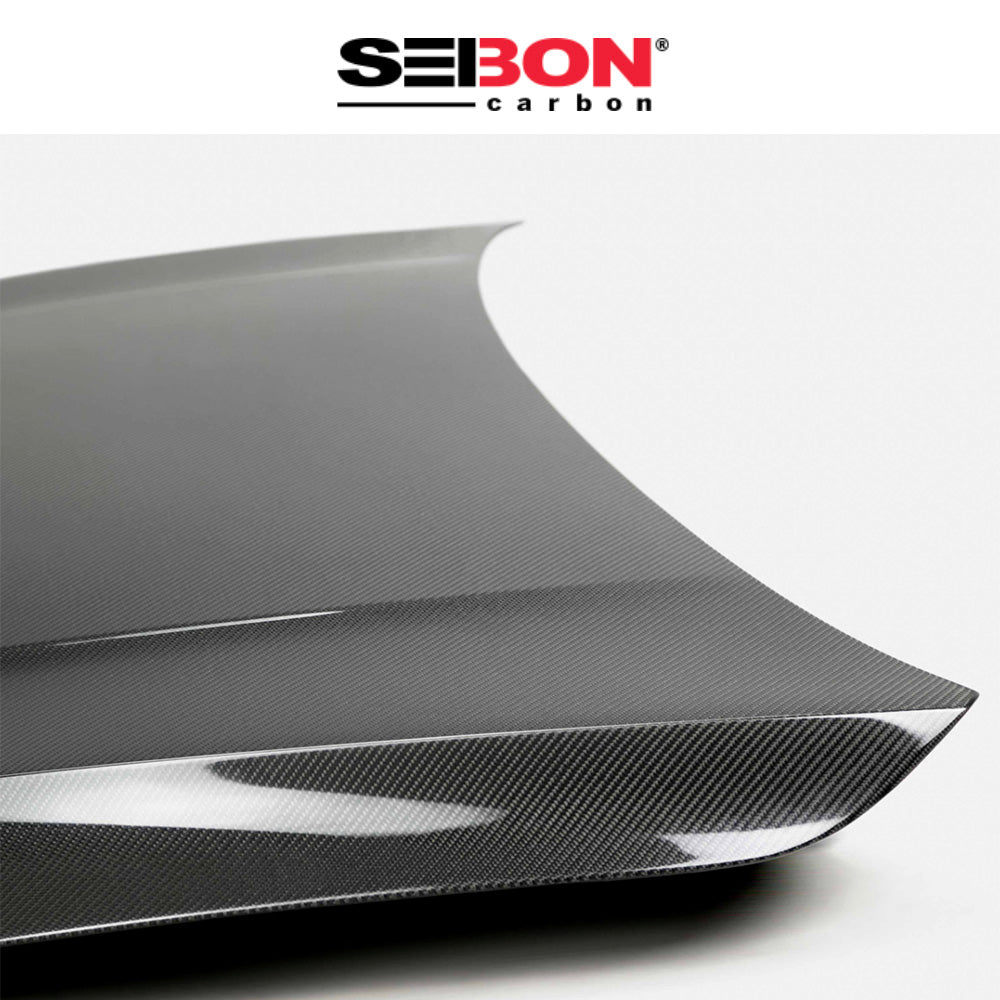 2022-2024年式 フォルクスワーゲン ゴルフR用 セイボンカーボン 純正スタイル カーボンファイバー製ボンネット Seibon Carbon OEM-Style Carbon Fiber Hood For 2022 VW Golf MK8 (消費税、送料込み)