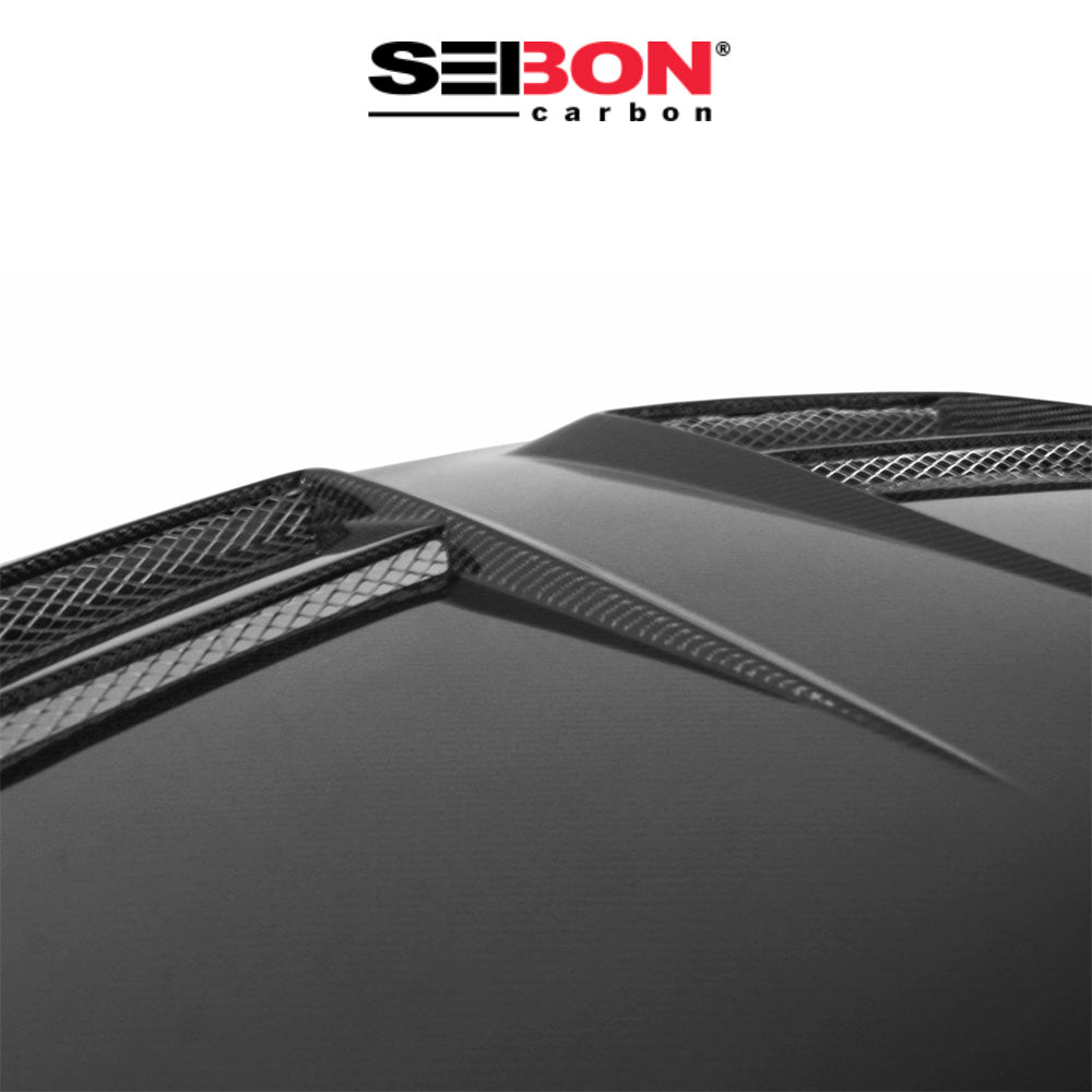 2010-2014年式フォルクスワーゲン ゴルフR用 セイボンカーボン カーボンファイバー DVスタイル ボンネット Seibon Carbon DV-Style Carbon Fiber Hood For 2010-2014 VW Golf / GTI(送料無料)