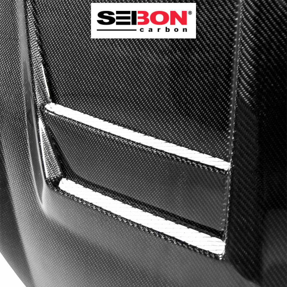 2010-2014年式フォルクスワーゲン ゴルフR用 セイボンカーボン カーボンファイバー DVスタイル ボンネット Seibon Carbon DV-Style Carbon Fiber Hood For 2010-2014 VW Golf / GTI (送料無料)