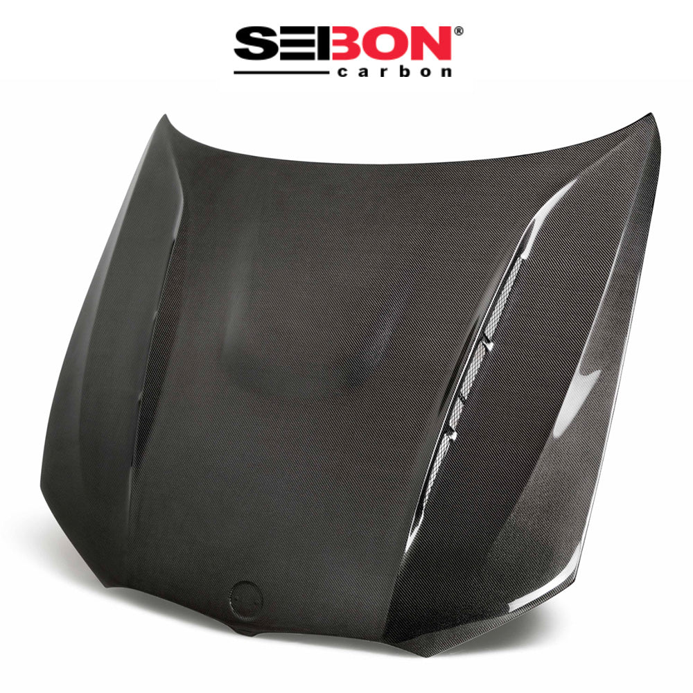 2019-2025年式ＢＭＷ ３シリーズ(BMW 3 Series)用 セイボンカーボン THスタイル カーボンファイバー製ボンネット　Seibon Carbon TH-Style Carbon Fiber Hood For 2019-2025 BMW G20 3 Series (消費税、送料込み)
