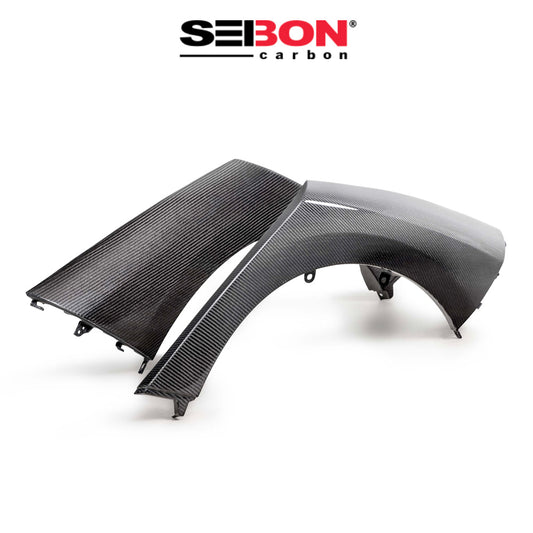 2023-2025年式トヨタ ＧＲカローラ用 セイボンカーボン カーボンファイバー製リアフェンダートリムセット　Seibon Carbon Carbon Fiber Rear Fender Trims For 2023-2025 Toyota GR Corolla (消費税、送料込み)