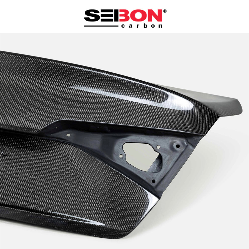 2022-2025年式 ホンダシビック用 セイボンカーボン 純正スタイル カーボンファイバー製トランクカバー　Seibon Carbon OEM-Style Carbon Fiber Trunk Lid For 2022-2025 Honda Civic Sedan (消費税、送料込み)