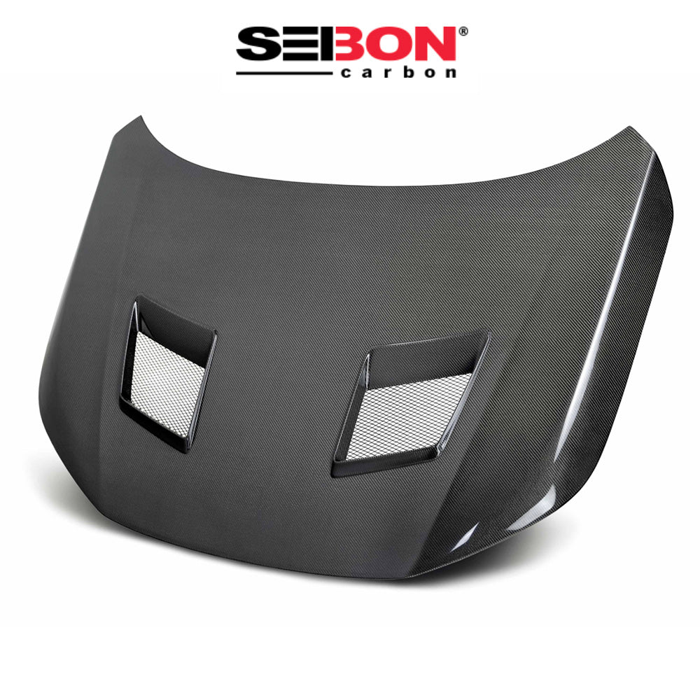 2022-2025年式 ホンダシビック用 セイボンカーボン THRWスタイル カーボンファイバー製ボンネット　Seibon Carbon THRW-Style Carbon Fiber Hood For 2022-2023 Honda Civic 4 DR (消費税、送料込み)