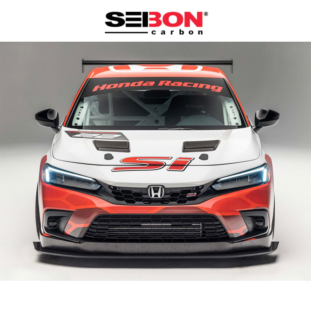 2022-2025年式 ホンダシビック用 セイボンカーボン THRWスタイル カーボンファイバー製ボンネット　Seibon Carbon THRW-Style Carbon Fiber Hood For 2022-2023 Honda Civic 4 DR (消費税、送料込み)