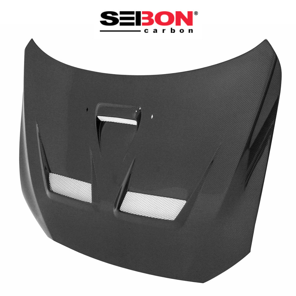 2008-2015年式 三菱 ランサー エボリューション Ⅹ用 セイボンカーボン CWスタイル カーボンファイバー製ボンネット　Seibon Carbon CW-Style Carbon Fiber Hood For 2008-2015 Mitsubishi Lancer EVO X (消費税、送料込み)