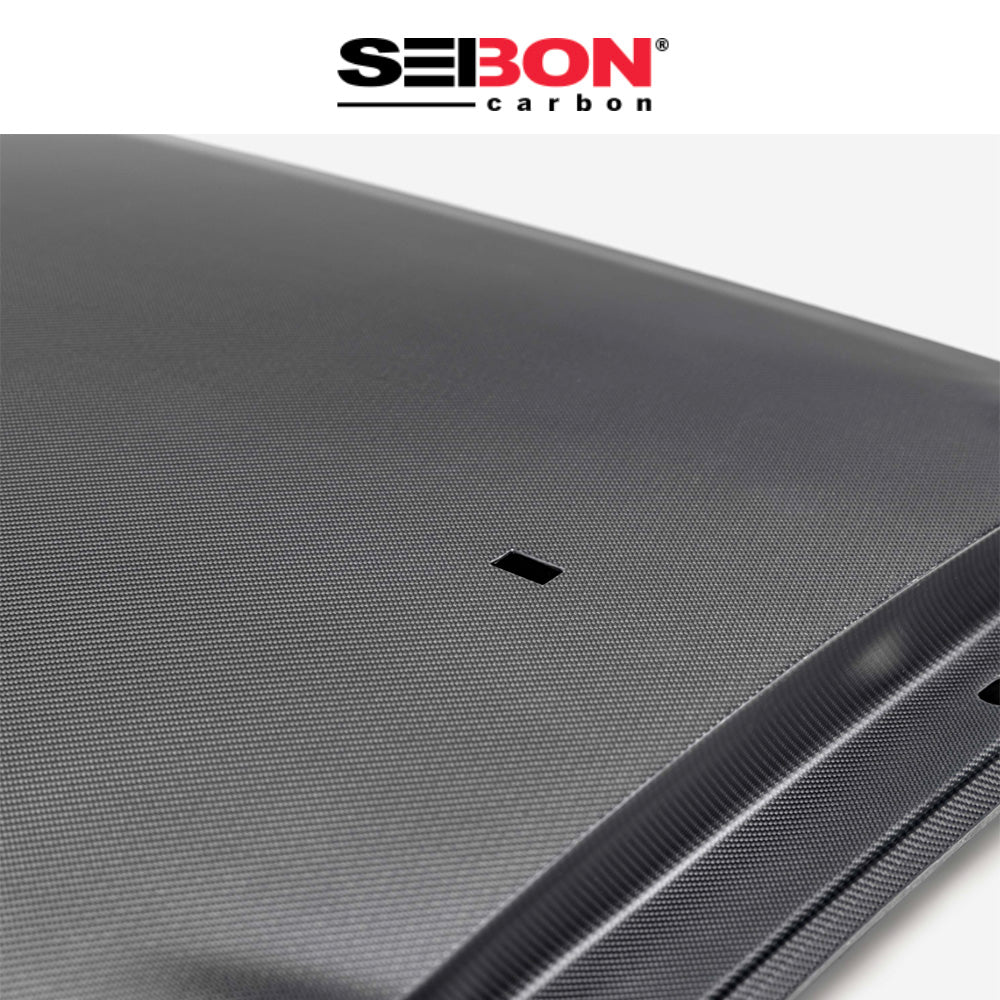 2019-2025年式トヨタ カローラスポーツ用 セイボンカーボン ドライカーボンファイバー製ルーフ(マット仕上げ)　Seibon Carbon Dry Carbon Fiber Roof For 2019-2025 Toyota Corolla Hatchback / GR Corolla - Matte (消費税、送料込み)