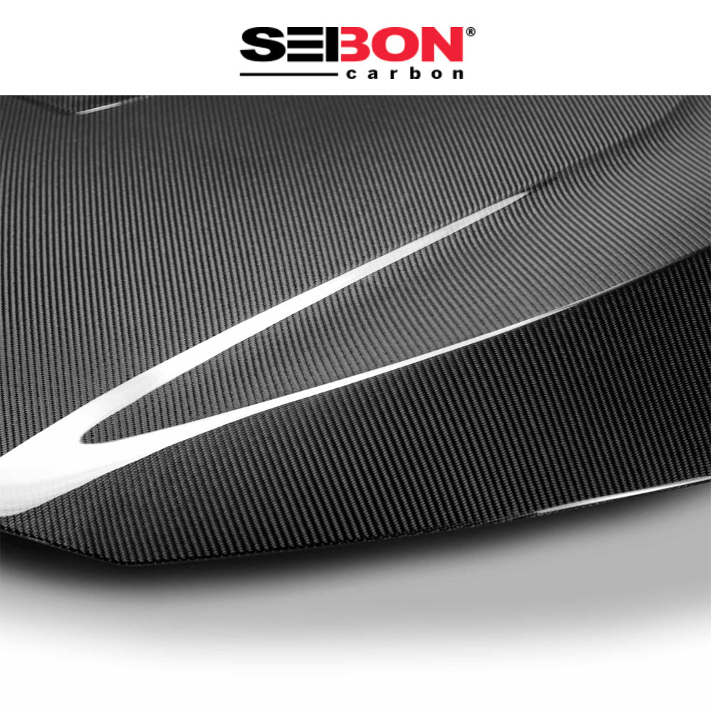2016-2021年式 ホンダ シビック用 セイボンカーボン TRスタイル カーボンファイバー製ボンネット　Seibon Carbon TR-Style Carbon Fiber Hood For 2016-2021 Honda Civic 2DR/4DR (消費税、送料込み)