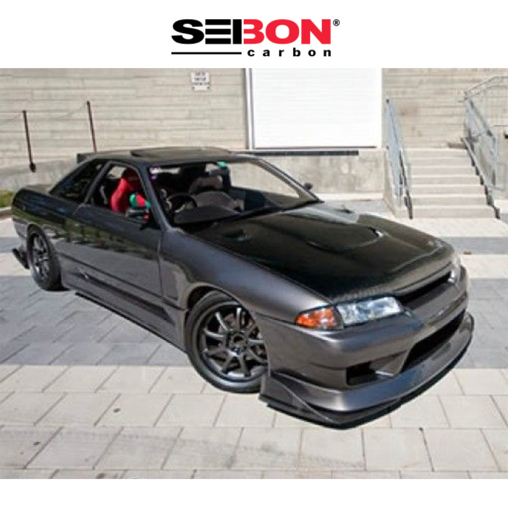 1989-1994年式日産スカイライン BNR32用 セイボンカーボン JUスタイル カーボンファイバー製ボンネット　Seibon Carbon JU-Style Carbon Fiber Hood For 1990-1994 Nissan Skyline R32 (消費税、送料込み)
