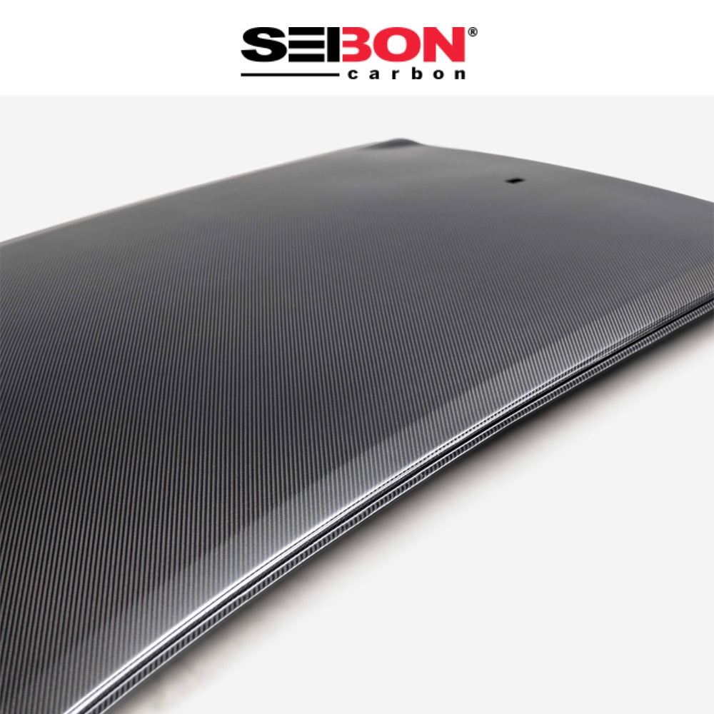 2019-2025年式トヨタ カローラスポーツ用 セイボンカーボン ドライカーボンファイバー製ルーフ(マット仕上げ)　Seibon Carbon Dry Carbon Fiber Roof For 2019-2025 Toyota Corolla Hatchback / GR Corolla - Matte (消費税、送料込み)
