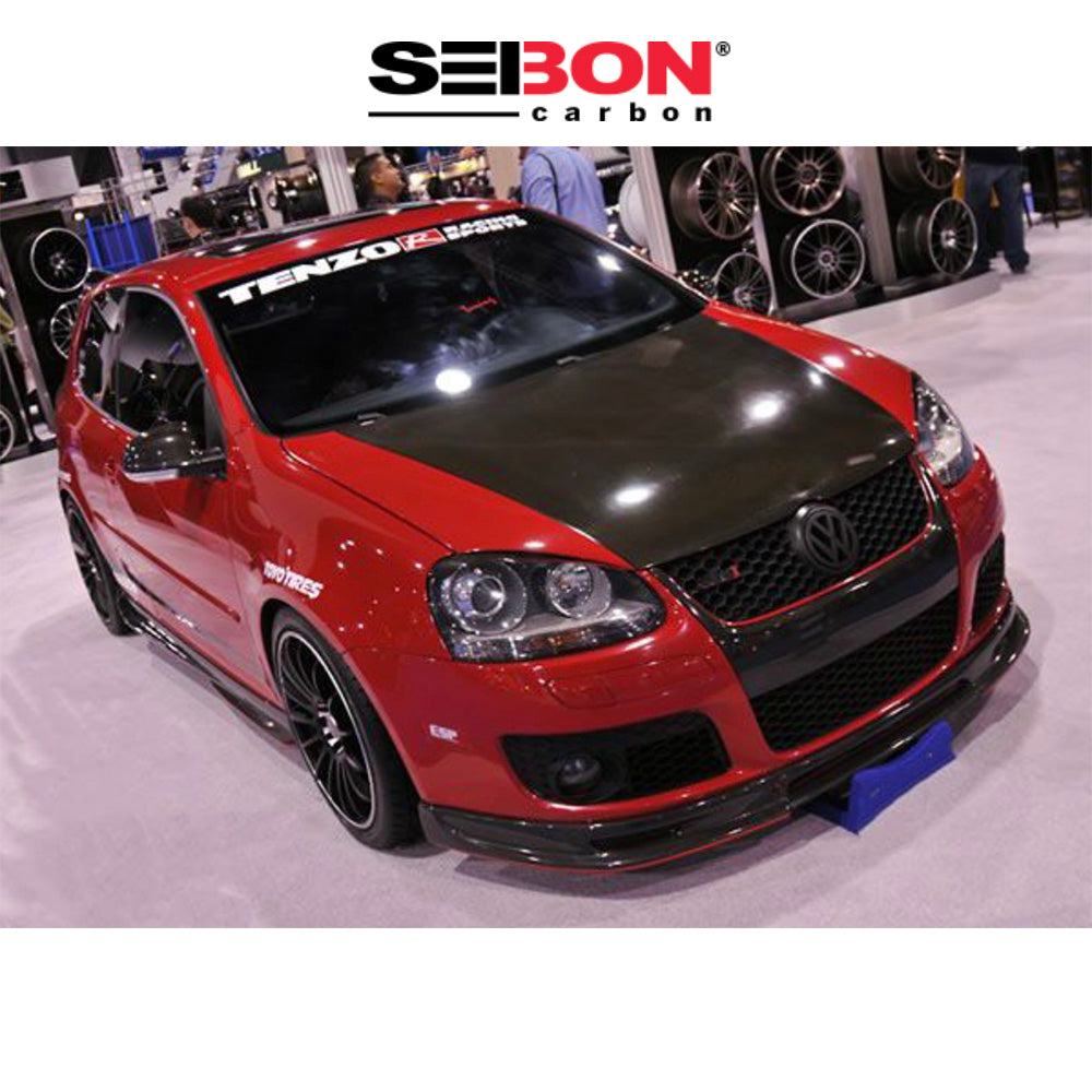 2006-2009年式フォルクスワーゲン ゴルフ GTI用 セイボンカーボン JUスタイル カーボンファイバー製ボンネット　Seibon Carbon OEM-Style Carbon Fiber Hood For 2006-2009 VW Golf GTI (消費税、送料込み)
