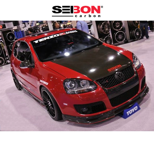 2006-2009年式フォルクスワーゲン ゴルフ GTI用 セイボンカーボン JUスタイル カーボンファイバー製ボンネット　Seibon Carbon OEM-Style Carbon Fiber Hood For 2006-2009 VW Golf GTI (消費税、送料込み)