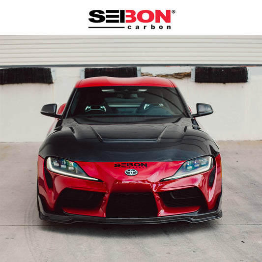 2020-2026年式 トヨタ GR スープラ用 セイボンカーボン カーボンファイバー VSスタイル ボンネット Seibon Carbon VS-Style Double Sided Carbon Fiber Hood For 2020-2026 Toyota GR Supra (消費税、送料込み)