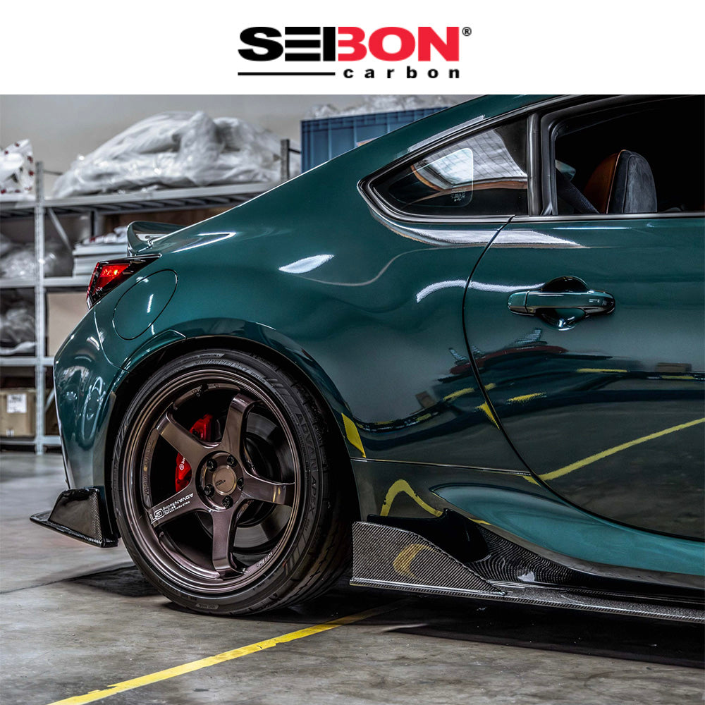2022-2025年式 トヨタ ＧＲ８６用 セイボンカーボン MBスタイル カーボンファイバー製サイドスカートセット Seibon Carbon MB-Style Carbon Fiber Side Skirts For 2022-2025 Toyota GR86 / Subaru BRZ (消費税、送料込み)