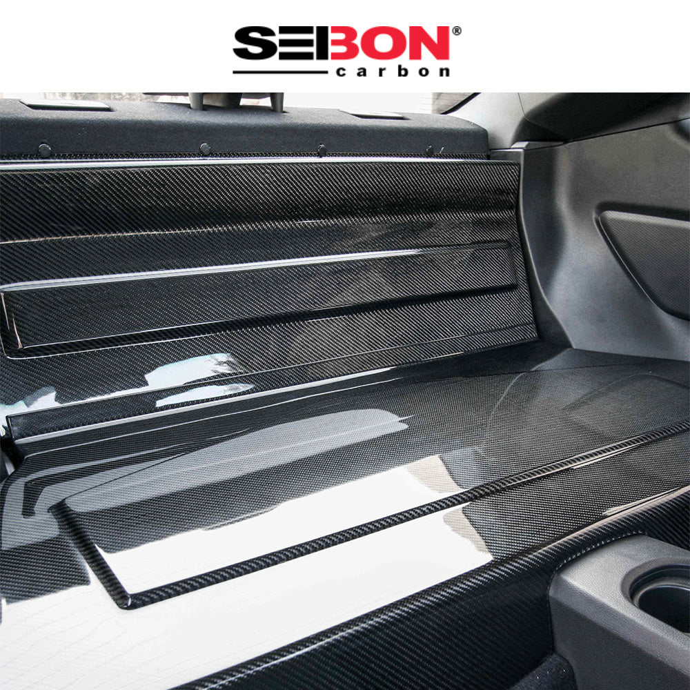 2013-2020年式 トヨタ８６ 用 セイボンカーボン カーボンファイバー製リアシートパネル(２ピース) Seibon Carbon Carbon Fiber Rear Seat Panels For 2013-2020 Scion FRS / Subaru BRZ (2 Pieces) (消費税、送料込み)