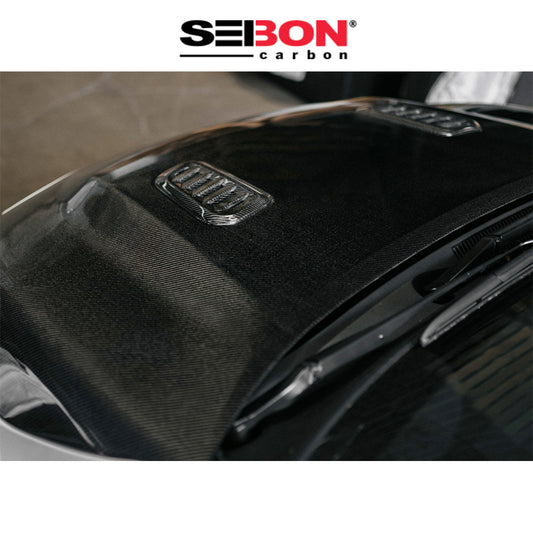2023-2025年式トヨタ ＧＲカローラ用 セイボンカーボン 純正スタイル カーボンファイバー製ボンネット　Seibon Carbon OEM-Style Double-Sided Carbon Fiber Hood For 2023-2025 Toyota GR Corolla (消費税、送料込み)