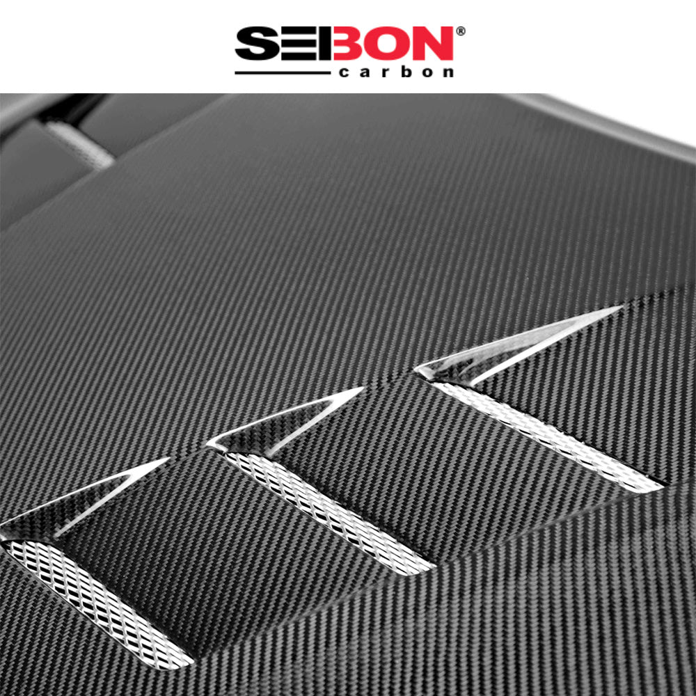 2014-2015年式 ホンダ シビック クーペ用 セイボンカーボン TSスタイル カーボンファイバー製ボンネット　Seibon Carbon TS-Style Carbon Fiber Hood For 2014-2015 Honda Civic 2DR (消費税、送料込み)