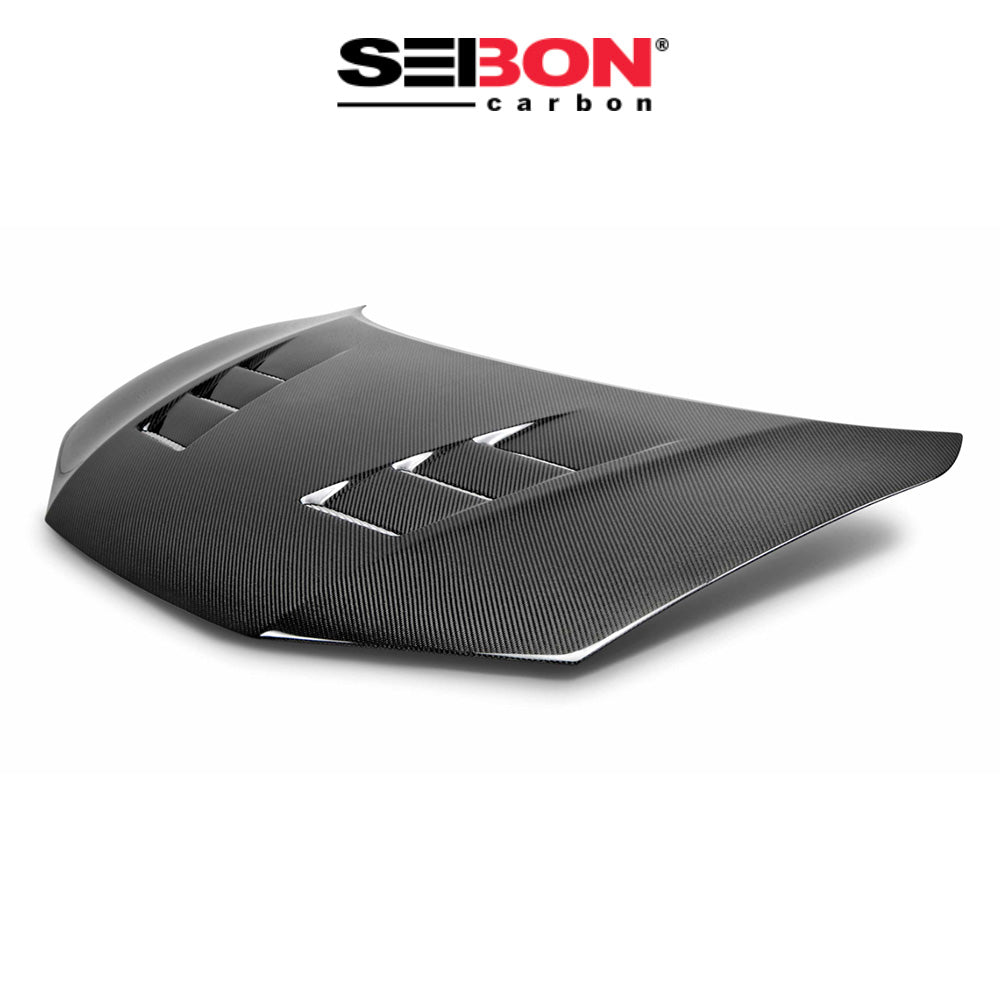 2014-2015年式 ホンダ シビック クーペ用 セイボンカーボン TSスタイル カーボンファイバー製ボンネット　Seibon Carbon TS-Style Carbon Fiber Hood For 2014-2015 Honda Civic 2DR (消費税、送料込み)