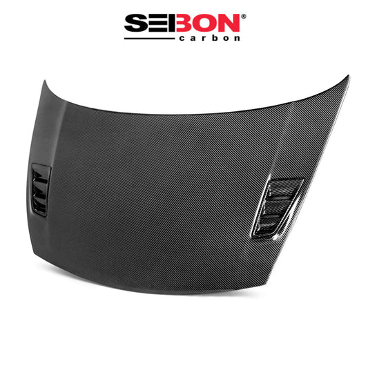 2006-2010年式 ホンダ シビック セダン用 セイボンカーボン MG2スタイル カーボンファイバー製ボンネット　Seibon Carbon MGII-Style Carbon Fiber Hood For 2006-2010 Honda Civic 4DR JDM / Acura CSX (消費税、送料込み)