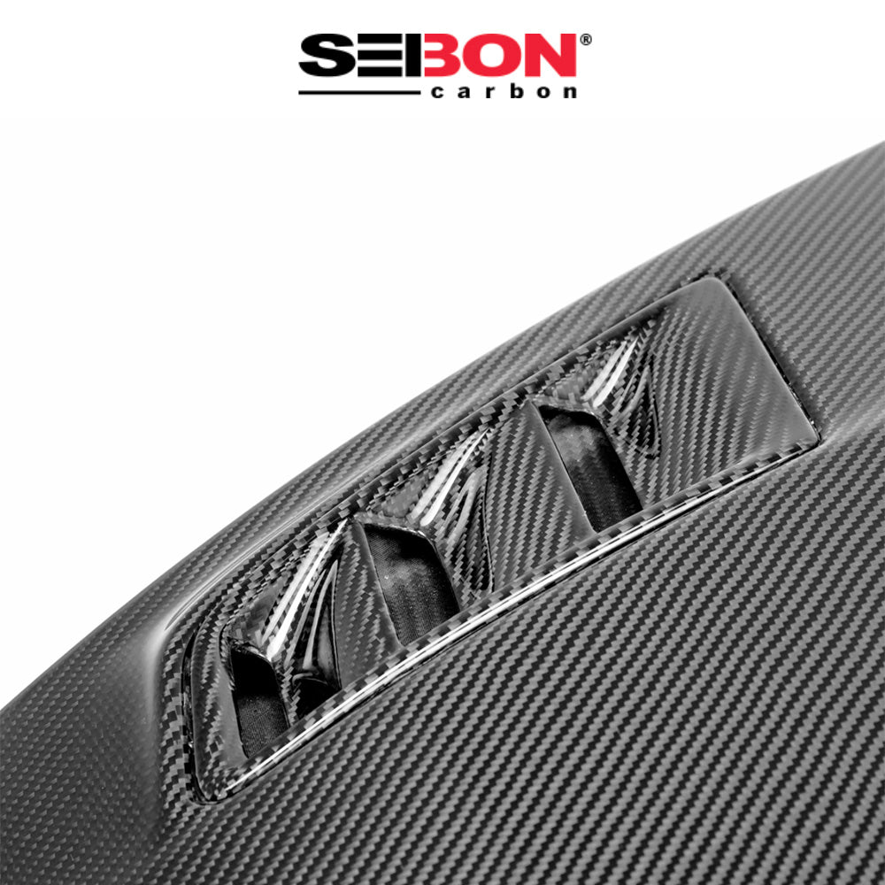 2006-2010年式 ホンダ シビック セダン用 セイボンカーボン MG2スタイル カーボンファイバー製ボンネット　Seibon Carbon MGII-Style Carbon Fiber Hood For 2006-2010 Honda Civic 4DR JDM / Acura CSX (消費税、送料込み)