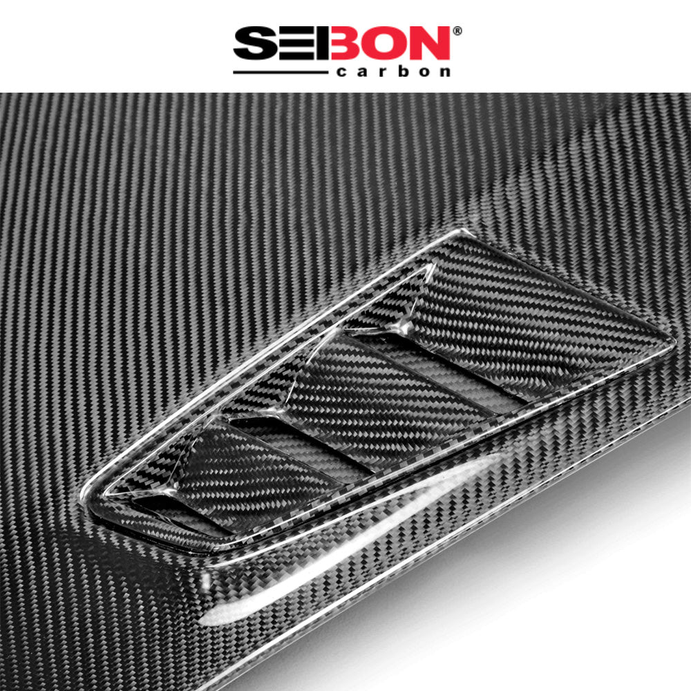 2006-2010年式 ホンダ シビック セダン用 セイボンカーボン MG2スタイル カーボンファイバー製ボンネット　Seibon Carbon MGII-Style Carbon Fiber Hood For 2006-2010 Honda Civic 4DR JDM / Acura CSX (消費税、送料込み)