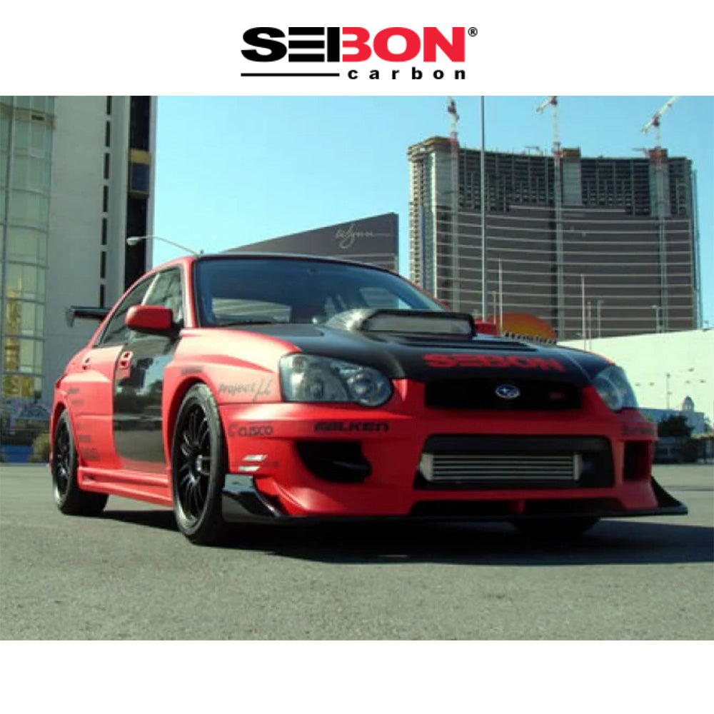 2004-2005年式 スバル インプレッサ用 セイボンカーボン RCスタイル カーボンファイバー製ボンネット　Seibon Carbon RC-Style Carbon Fiber Hood For 2004-2005 Subaru Impreza/WRX (消費税、送料込み)