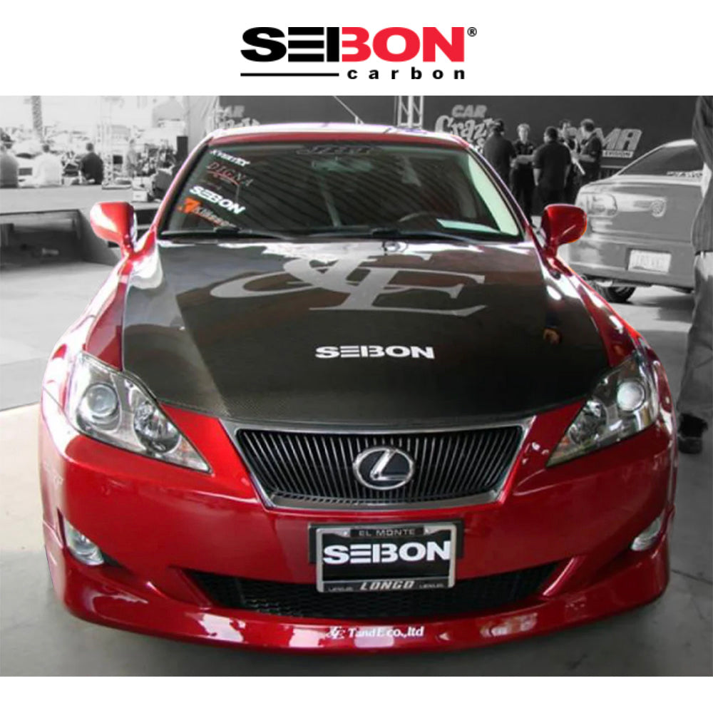 2006-2013年式レクサス ＩＳ２５０/ＩＳ３５０用 セイボンカーボン 純正スタイル カーボンファイバー製ボンネット　Seibon Carbon OEM-Style Carbon Fiber Hood For 2006-2013 Lexus IS250/350 And 2010-2012 Lexus IS C (消費税、送料込み)