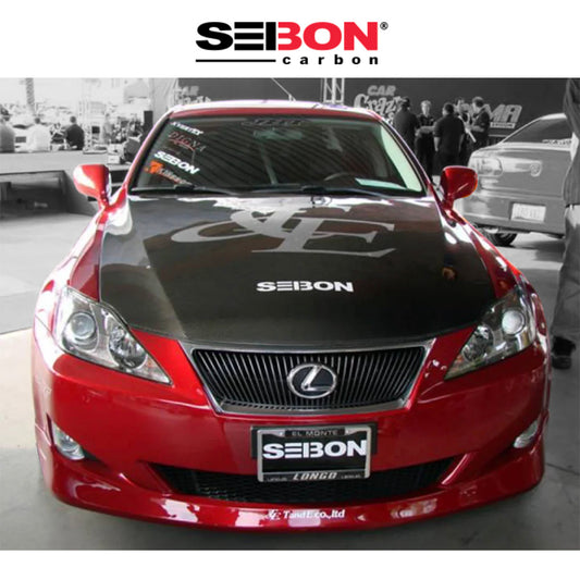 2006-2013年式レクサス ＩＳ２５０/ＩＳ３５０用 セイボンカーボン 純正スタイル カーボンファイバー製ボンネット　Seibon Carbon OEM-Style Carbon Fiber Hood For 2006-2013 Lexus IS250/350 And 2010-2012 Lexus IS C (消費税、送料込み)