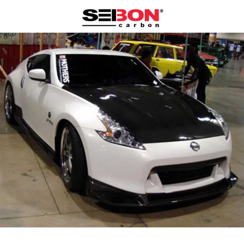 2009-2020年式 日産 フェアレディZ用 セイボンカーボン 純正スタイル カーボンファイバー製ボンネット　Seibon Carbon OEM-Style Carbon Fiber Hood For 2009-2020 Nissan 370Z (消費税、送料込み)