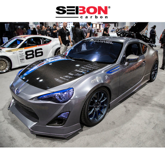 2013-2020年式 トヨタ ８６用 セイボンカーボン 純正スタイルのカーボンファイバー製ボンネット Seibon Carbon OEM-Style Carbon Fiber Hood For 2013-2020 Scion FRS / Toyota 86 / Subaru BRZ (消費税、送料込み)