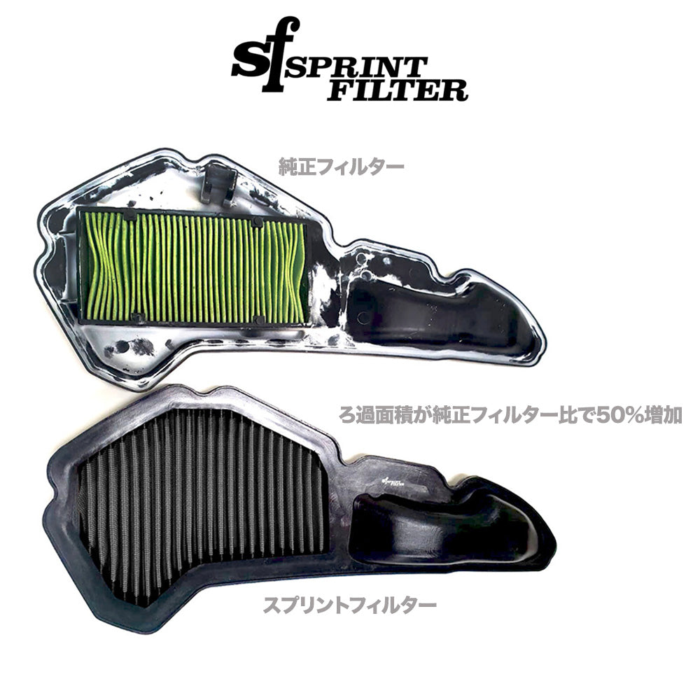 2019-2026年式ホンダ ＰＣＸ用スプリントフィルター製 P037-EX 高性能エアフィルター　Sprint Filter P037-EX Honda PCX 125-150 (19-26), X-ADV (20-26), and ADV 150 (20-22) (消費税、送料込み)