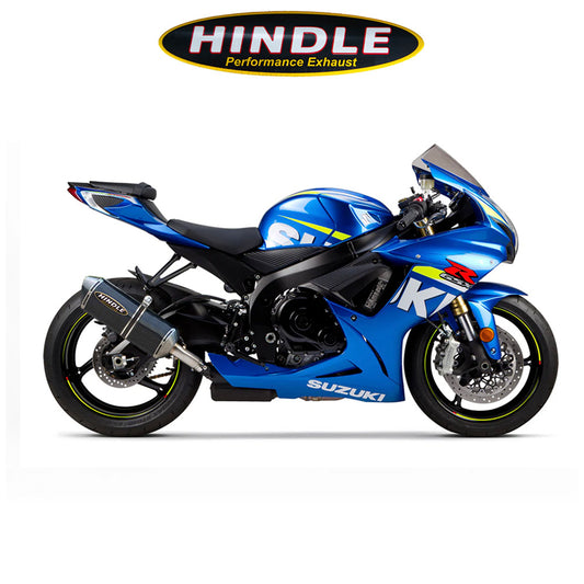 2011-2025年式 スズキ ＧＳＸ－Ｒ６００用 ヒンドル製エボリューション スリップオンシステム(チタン製マフラー、カーボンキャップ付き)　Hindle 76-0258 Suzuki GSXR600/750 Evolution Slip-on System (消費税、送料込み)