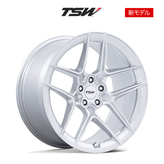 アウディ Ａ４用TSW スリップストリーム 19x8.5J ET 35 フロント、リア グロスシルバー マシンドフェイス フロー成形アルミニウムホイール４本セット　TSW SLIPSTREAM 19X8.5 5X112 66 +35 GSLV-MCH (消費税、送料込み)