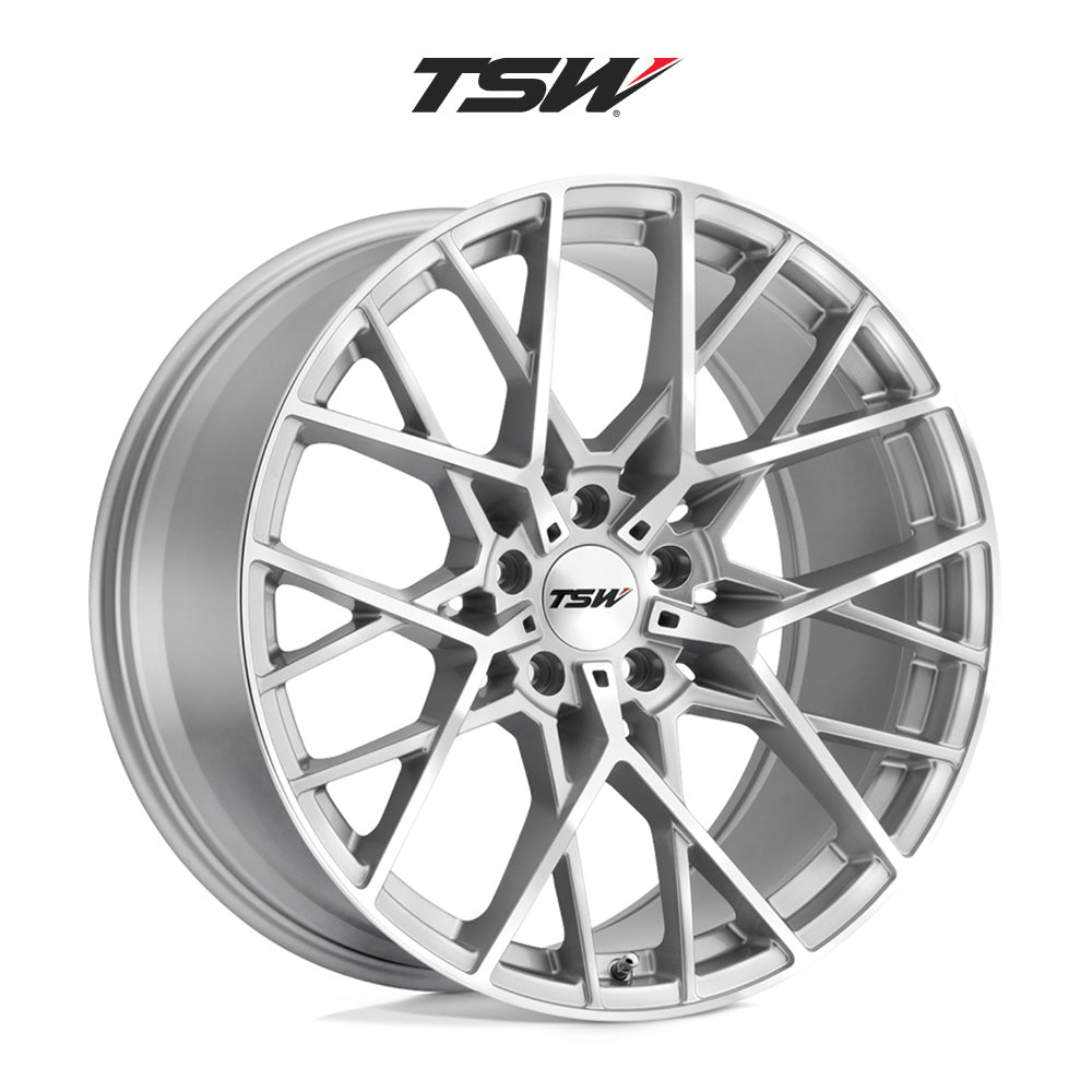 日産 フェアレディZ (Nissan 370Z)用 TSW セブリング 19x8.5J ET 20 フロント 19x9.5 ET 20 リア シルバー / ミラーカットフェイス ホイール４本セット TSW TW SEBRING 19X8.5 5X114 +20 76 SLV MIR / TW SEBRING 19X9.5 5X114 +20 76 SLV MIR (送料無料)